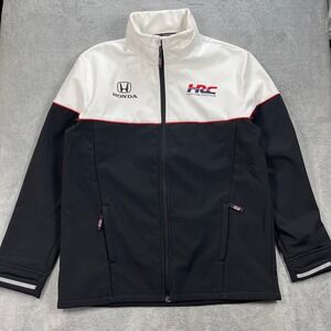 Honda Racing HRC Jacket Mens 3XL Black White HRC Honda Racing Softshell Fleece